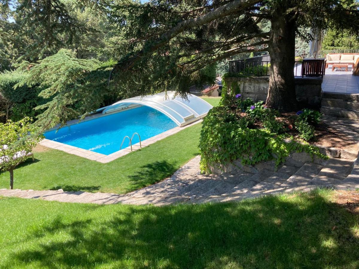 Los Cedros, Gran Chalet Con Piscina Y Apartamento En 纳瓦塞拉达 外观 照片